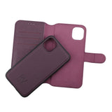 Rvelon iPhone 11 Etui Detachable Wallet Case Lilla