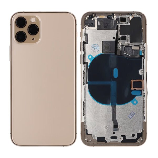 iPhone 11 Pro Bakside med Komplett Ramme Premium - Gull