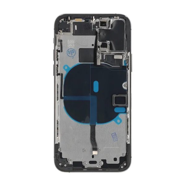 iPhone 11 Pro bakside med komplett OEM-ramme - svart