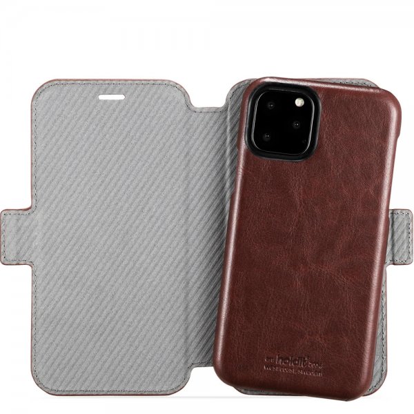 holdit iPhone 11 Pro Etui Berlin Löstagbart Deksel Mörkbrun