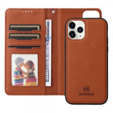 Betopnice iPhone 11 Pro Etui Avtagbart Deksel 005 Brun
