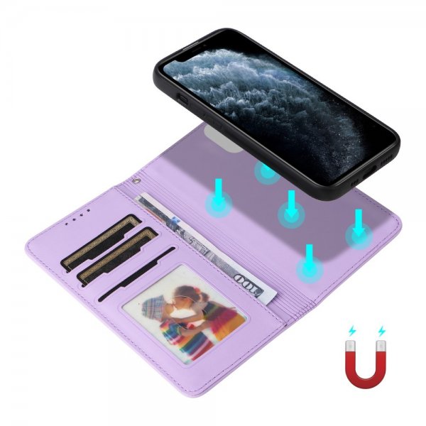 Betopnice iPhone 11 Pro Etui Avtagbart Deksel 005 Lilla