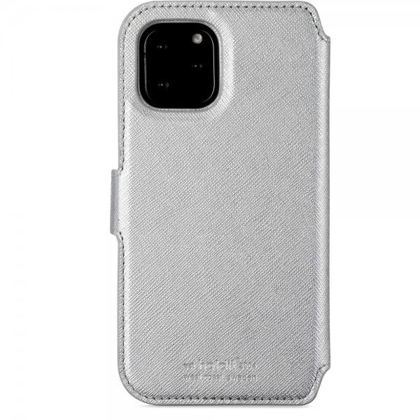 holdit iPhone 11 Pro Etui Stockholm Löstagbart Deksel Sølv