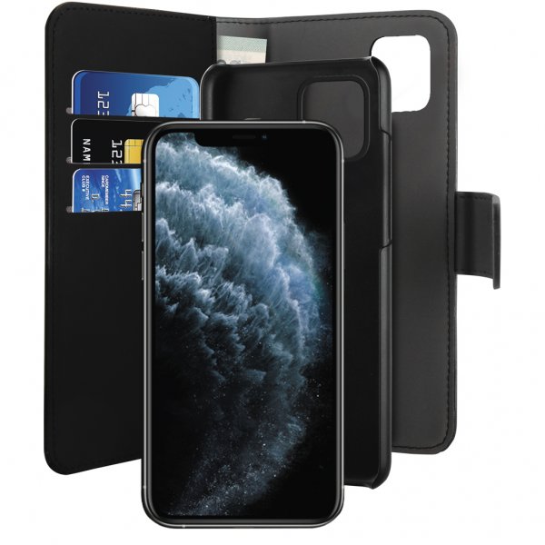 Puro iPhone 11 Pro Etui Wallet Detachable 2 in 2 Svart