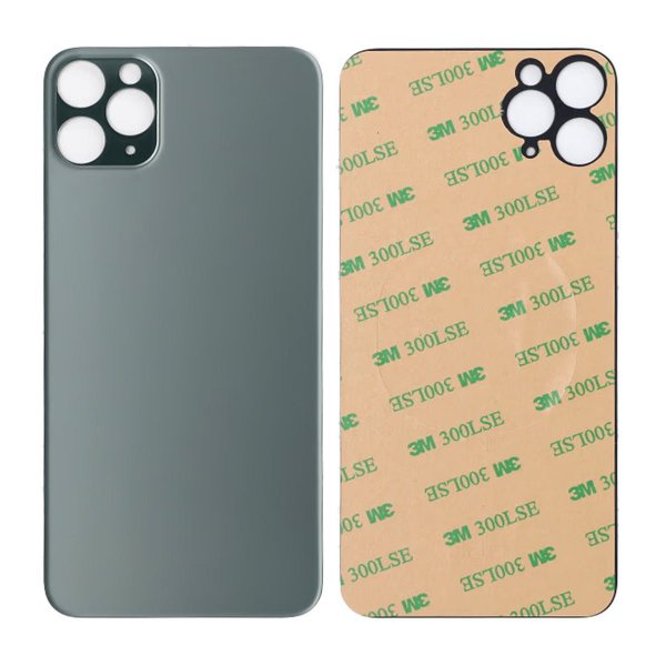 IPhone 11 Pro Max baksideglass med selvklebende teip - grønn