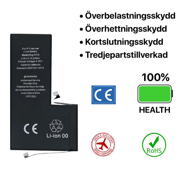 iPhone 11 Pro Max batteri høy kvalitet
