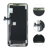 iPhone 11 Pro Max OLED Skjerm - Svart (tatt fra en ny iPhone)