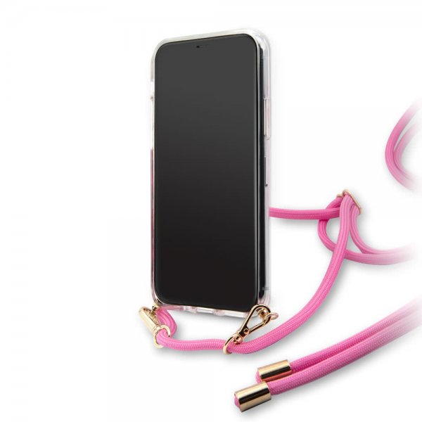 Guess iPhone 11 Pro Max Deksel Gradient Cover Rosa