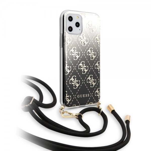 Guess iPhone 11 Pro Max Deksel Gradient Cover Svart