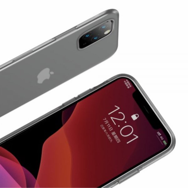 Baseus iPhone 11 Pro Max Deksel Jelly Liquid Silica Gel Svart