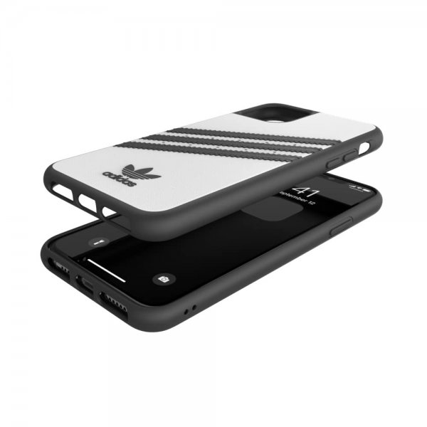 Adidas iPhone 11 Pro Max Deksel OR 3 Stripes Snap Case PU FW19 Hvit Svart