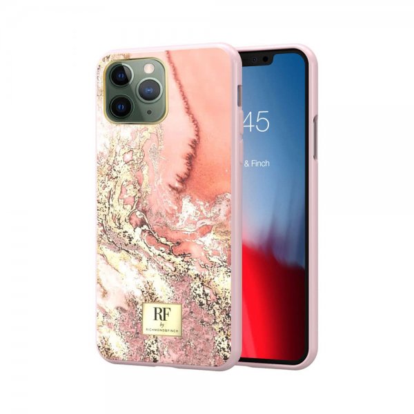 Richmond & Finch iPhone 11 Pro Max Deksel Pink Marble Gold