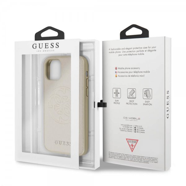 Guess iPhone 11 Pro Max Deksel Saffiano Cover Gull