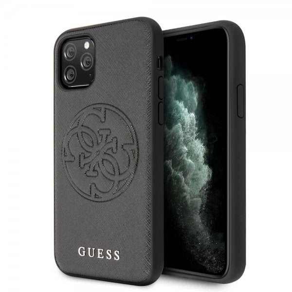 Guess iPhone 11 Pro Max Deksel Saffiano Cover Svart