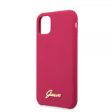 Guess iPhone 11 Pro Max Deksel Silikoni Cover Vintage Rød