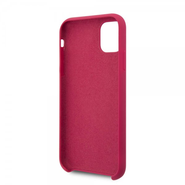 Guess iPhone 11 Pro Max Deksel Silikoni Cover Vintage Rød