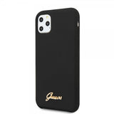 Guess iPhone 11 Pro Max Deksel Silikoni Cover Vintage Svart