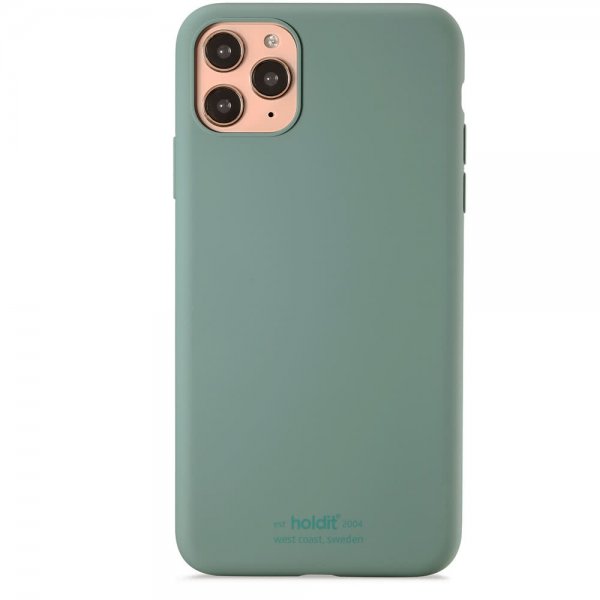 holdit iPhone 11 Pro Max Deksel Silikon Moss Green