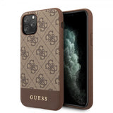 Guess iPhone 11 Pro Max Deksel Stripe Cover Brun