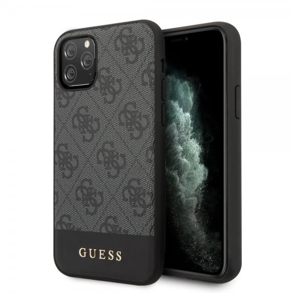 Guess iPhone 11 Pro Max Deksel Stripe Cover Grå