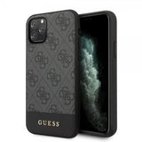 Guess iPhone 11 Pro Max Deksel Stripe Cover Grå