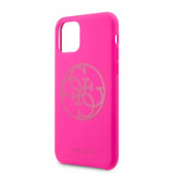 Guess iPhone 11 Pro Max Deksel Tone on Tone Magenta