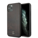 Mercedes Benz iPhone 11 Pro Max Deksel Wood Line Rosewood