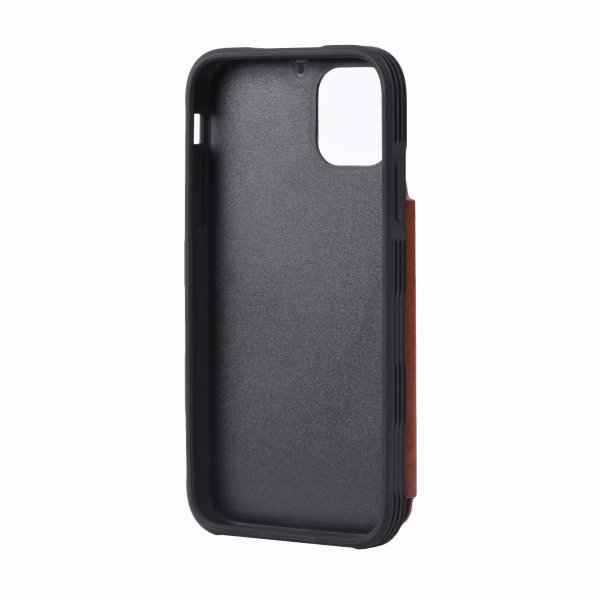 iPhone 11 Pro Max Deksel Utbrettbar Kortlomme Brun