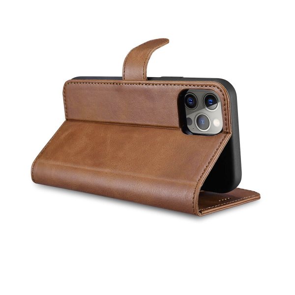 Rvelon iPhone 11 Pro Etui Ekte Skinn Brun
