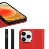 Rvelon iPhone 11 Pro Etui Ekte Skinn Rød