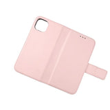 Rvelon iPhone 11 Pro Etui Ekte Skinn Rosa