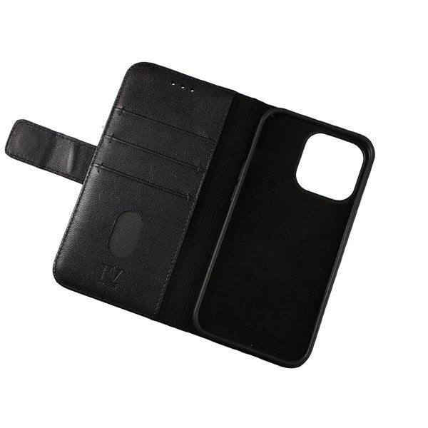 Rvelon iPhone 11 Pro Etui Ekte Skinn Svart