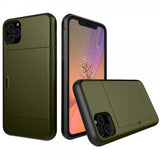 iPhone 11 Pro Deksel Card Slide Grønn