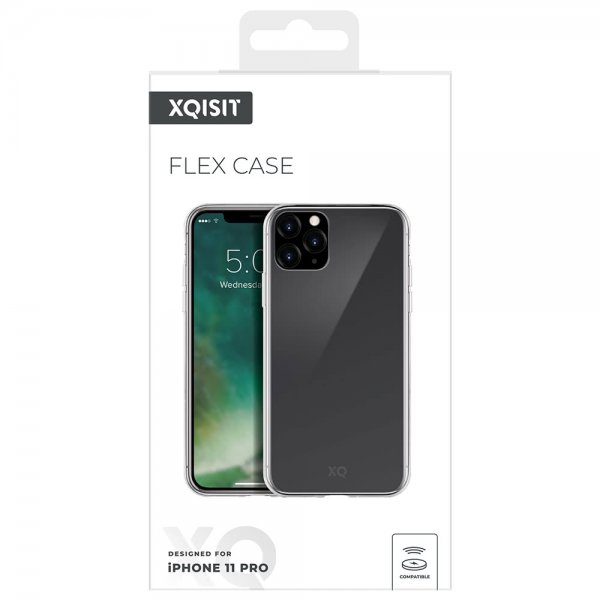 Xqisit iPhone 11 Pro Deksel Flex Case Transparent