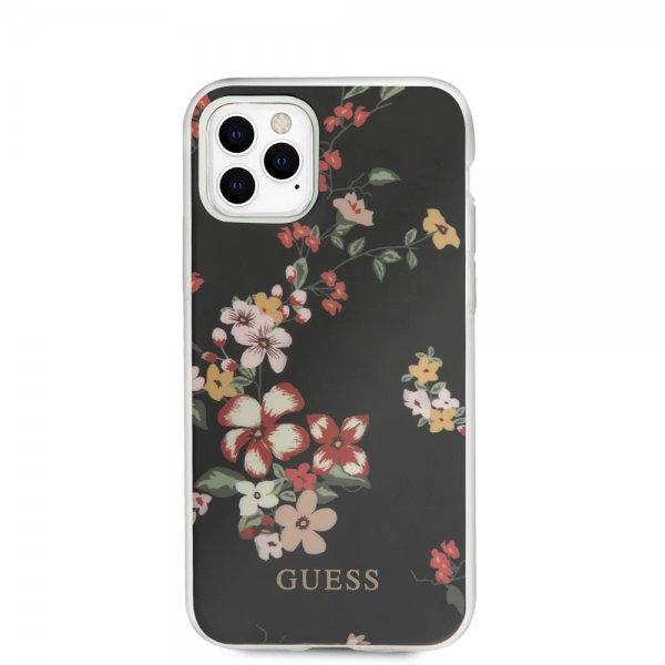 Guess iPhone 11 Pro Deksel Flower Edition N.4 Svart