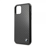 BMW iPhone 11 Pro Deksel Karbonfibertekstur Svart