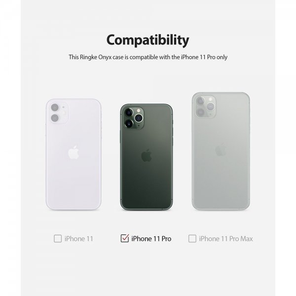 Ringke iPhone 11 Pro Deksel Onyx Svart
