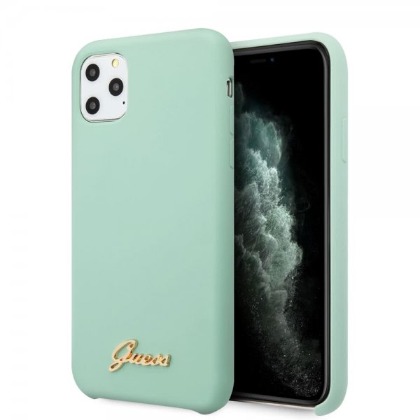 Guess iPhone 11 Pro Deksel Silikoni Cover Vintage Grønn