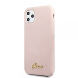 Guess iPhone 11 Pro Deksel Silikoni Cover Vintage Rosa