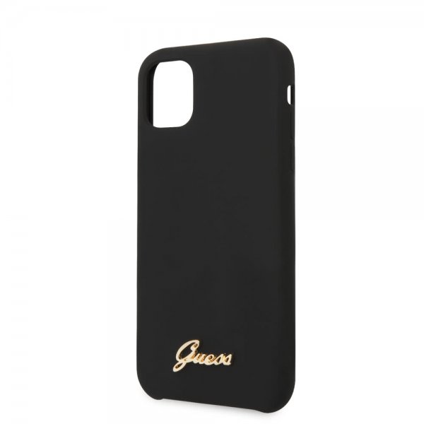 Guess iPhone 11 Pro Deksel Silikoni Cover Vintage Svart