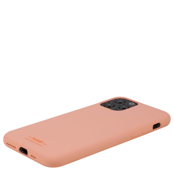 holdit iPhone 11 Pro Deksel Silikon Pink Peach