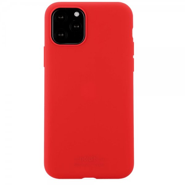holdit iPhone 11 Pro Deksel Silikon Ruby Red