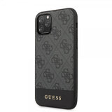 Guess iPhone 11 Pro Deksel Stripe Cover Grå