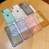 iPhone 11 Pro Deksel Kortholder Støtsikker Transparent