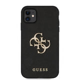 Guess iPhone 11 Deksel 4G Logo Saffiano Svart