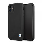BMW iPhone 11 Deksel Debossed Stripes Svart