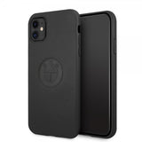 BMW iPhone 11 Deksel Embossed Logo Svart