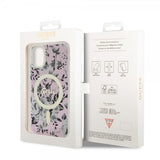 Guess iPhone 11 Deksel Flower MagSafe Rosa