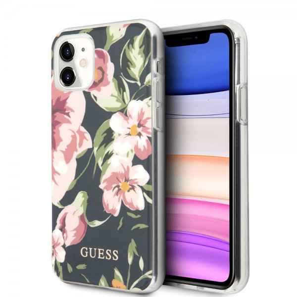 Guess iPhone 11 Deksel Flower Edition N.3 Navy