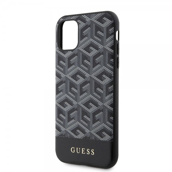 Guess iPhone 11 Deksel G Cube MagSafe Svart